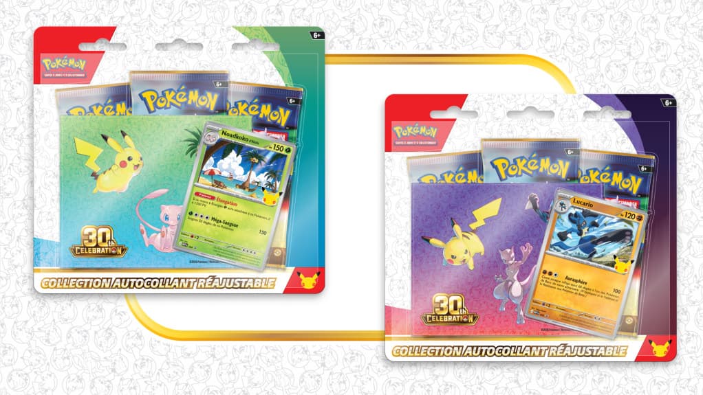 JCC Pokémon : Collection autocollant réajustable 30e Anniversaire